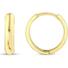 Altın Halka Küpe - 14K - 3.29GR