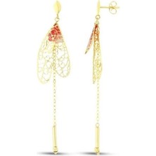 Assos Tasarım Altın Küpe - 14K