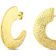 Assos Tasarım Altın Küpe - 14K