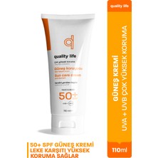Yüz Vücut Güneş Kremi - 2 Adet Güneş Ürünü - SPF 50 Faktör Güneş Koruyucu Yağlı Karma Kuru Ciltler İçin Su Bazlı Güneş Kremi - Leke Karşıtı Hassas Ciltler İçin Uygun Güneş Kremi