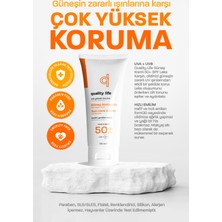 Yüz Vücut Güneş Kremi - 2 Adet Güneş Ürünü - SPF 50 Faktör Güneş Koruyucu Yağlı Karma Kuru Ciltler İçin Su Bazlı Güneş Kremi - Leke Karşıtı Hassas Ciltler İçin Uygun Güneş Kremi
