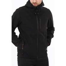 Crosstime Erkek Siyah Kapşonlu Soft Jel Mont 7023-02