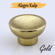 Badem10 Alegro Düğme Gold Mobilya Mutfak Dolap Dolabı Çekmece Kulbu Plastik Altın Tek Vida Altın Kulp