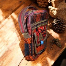 DEHNA El Dokuma Kilim Desenli Omuz Çantası – Eşsiz ve Şık Tasarım Midi (En: 20CM, Boy: 24CM, Genişlik: 8cm)