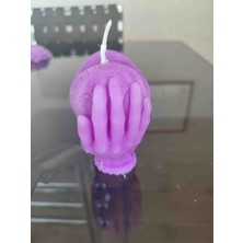 Alfa Gift Dekoratif Iki Elle Tutulan Kalp Mum