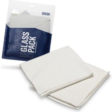 Gyeon Q²m Glasspack Evo Cam Yüzey Temizlik ve Silme Mikrofiber Bezi Seti 2'lü Paket - 40X40 cm