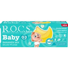 Rocs Baby Süt Dişler için  Muz Püresi 0-3 Yaş Diş Macunu 45 ml