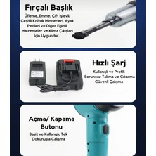 Şarjlı Araç Süpürgesi 16000PA 3 Kademeli Vakumlu Üflemeli Ahv-03 Auhma