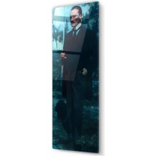 Zera Wall Ulu Önder Mustafa Kemal Atatürk Cam Tablo- Ev ve Ofis Dekorasyonu-Hediyelik-Dekoratif-Atatürk-Modern