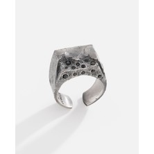 Meks Jewels Oniks Taşlı Gümüş Erkek Yüzüğü