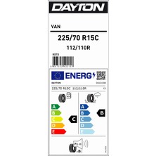 Dayton 225/70R15C 112/110R Van Hafif Ticari Yaz Lastiği Üretim Yılı: 2025