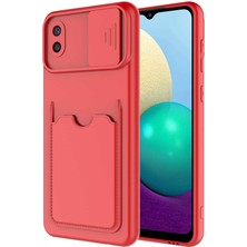 ZORE Galaxy A02 Kılıf ​Kartix KAPAK-KIRMIZI-8682314118774-MRYN55356