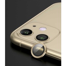 ZORE Apple iPhone 11 Uyumlu Zore Cl-07 Kamera Lens KORUYUCU-GOLD-8680436361443-MRYN68486