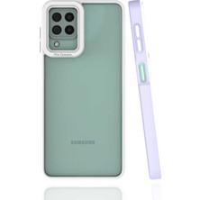 ZORE Galaxy M22 Kılıf Mima KAPAK-LILA-8680436256107-MRYN65073