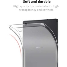 Marsilyan Samsung Galaxy T720 Tab S5E Kılıf  Uyumlu Zore Tablet Süper Silikon KAPAK-RENKSIZ-8680436574867-MRYN38554