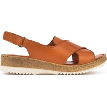 Ziya Kadın  Deri Sandalet 1511051Z036 Taba