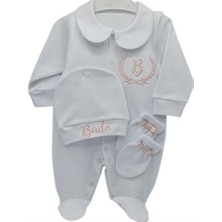 Atölye Müge Isimli Hastane Çıkışı 3 Lü Set Pudra Pembe