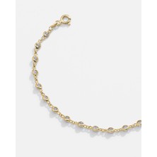 Meks Jewels Gümüş Taşlı Halhal