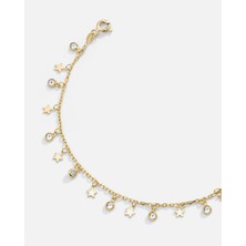 Meks Jewels Gümüş Yıldız Halhal