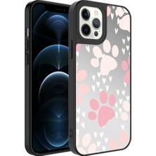 Zore Apple iPhone 12 Pro Max Kılıf Aynalı Desenli Kamera Korumalı Parlak Mirror KAPAK-PATI-868043668