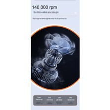 ENSİGA Şarjlı Araç Kurutucu Mini Turbo Jet Fanı Mangal Hava Körükleyici Devir Ayarlı Yaprak Üfleme Makinası