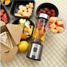 Ensiga Şarjlı 4 Bıçaklı Metal Blender Özelleştirilmiş Taşınabilir Yüzlü Oem Kişisel Usb Mini Blender