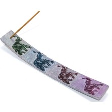 Near Shop Obsidian Taşı Fil Tasarımlı Kayık Tütsülük