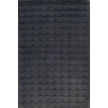 Çam Halı Sensetive 9306 Antrasit Hav Toz Vermez Kaymaz Tabanlı Kabartmalı Peluş Post