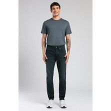 Lee Cooper Jeff Erkek Skınny Süper Dar Kesim Normal Bel Dar Paça Jean Pantolon Gri
