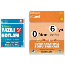 Tonguç Akademi 6. Sınıf Yazılı Notları 2. Dönem 1 ve 2. Yazılı ve Tonguç Akademi 0'dan 6'ya Sözel Konu Anlatımlı Soru Bankası