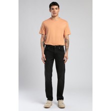 Lee Cooper Jagger Erkek Slım Straıght Dar Kesim Normal Bel Düz Paça Jean Pantolon Siyah