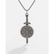 Meks Jewels Gümüş Viking Pusulası Kolye