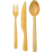 Hakiki El Yapımı 3'lü Şimşir Yemek Seti
