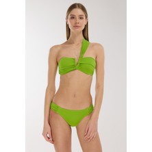 Ayyıldız 3400 Yeşil Tek Omuz Bikini Takımı
