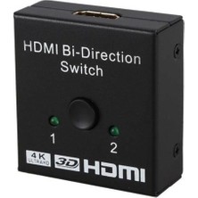 kzy mobilyal Powermaster PM-19903 Çift Yönlü 2 Port HDMI Splitter Çoklayıcı Birleştirici Switch