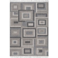 Çam Halı Side 1404 Gri  Iskandinav Desenli Koridor Halısı Kesme Yolluk Mutfak Halısı Modern Salon Halısı