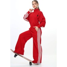 Kız Çocuk %100 Pamuk Oversize Alt&üst Uzun Kol Eşofman TAKIMI-AÜT-0026