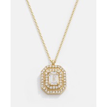 Meks Jewels 14 Ayar Altın Baget Kolye