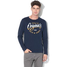 Jack & Jones Erkek Sweatshirt 12161385-NAVY