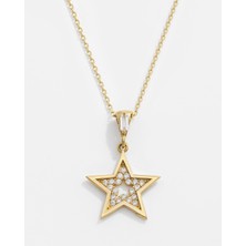Meks Jewels 14 Ayar Altın Yıldız Kolye