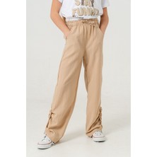 Kız Çocuk Yan Paça Büzgülü Pantolon 2559