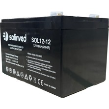 Solinved 12V 12AH Ups ve Alarm Aküsü