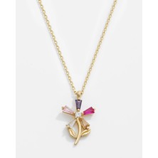Meks Jewels 14 Ayar Altın Yonca Kolye