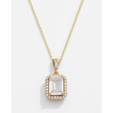 Meks Jewels 14 Ayar Altın Baget Kolye