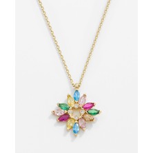Meks Jewels 14 Ayar Altın Markiz Kolye