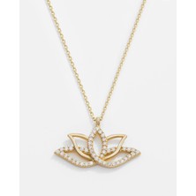 Meks Jewels 14 Ayar Altın Lotus Kolye