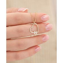 Meks Jewels 14 Ayar Altın Kalp Kolye