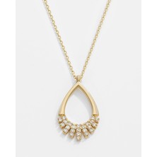 Meks Jewels 14 Ayar Altın Damla Kolye