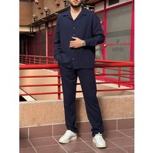 Müslin dokuma, yazlık&baharlık, 100% Pamuk, Oversize Gömlek-Pantolon Takım G11-295