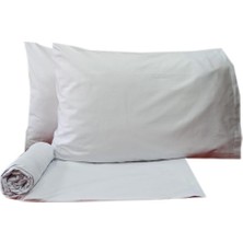 Sarev   Pamuk Tek Kişilik 100200  cm  1 Adet Yastık Kılıflı Fitted Çarşaf Seti Gri